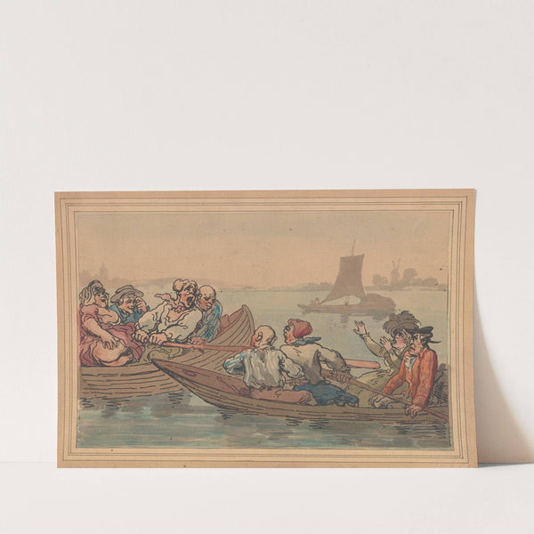Pleasures of boating by Thomas Rowlandson