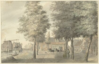 Plein in het dorp Zuilen