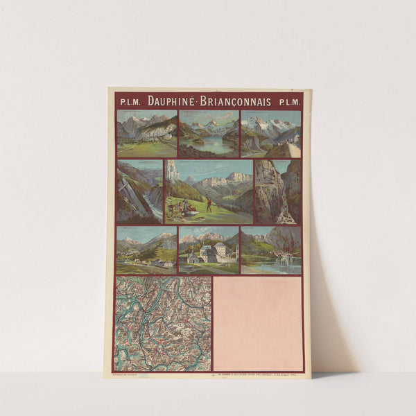 PLM. Dauphiné. Briançonnais. Alpes du Dauphiné et du Briançonnais (1898) by Frederic Hugo d’ Alési