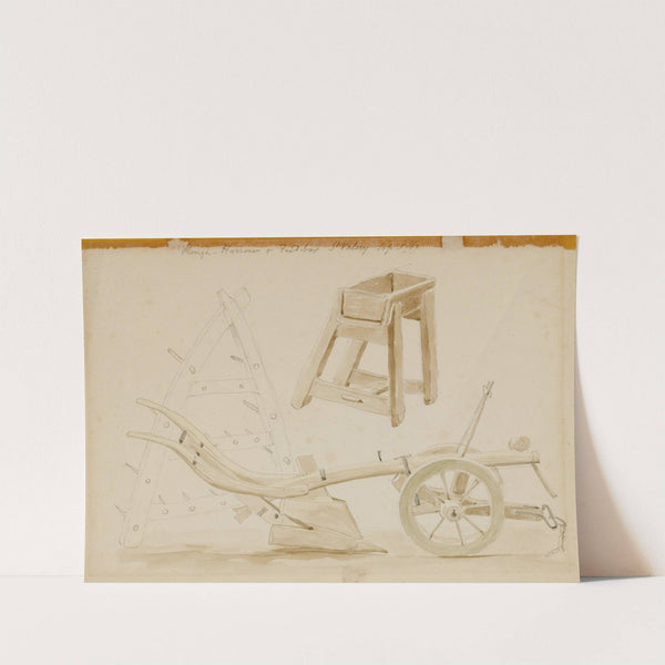 Plough, Harrow and Feed-box, St. Valery (1862) by Miner Kilbourne Kellogg