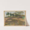 Ploughed Field Bordered by Trees (c. 1892) by Edgar Degas