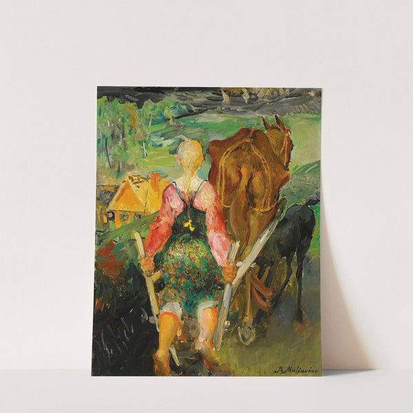 Ploughing by Filipp Malyavin