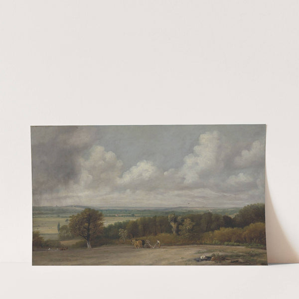 Ploughing Scene in Suffolk (1824-1825) by John Constable