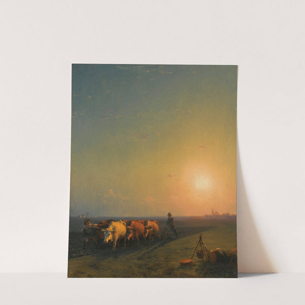 Ploughing The Fields, Crimea by Ivan Konstantinovich Aivazovsky