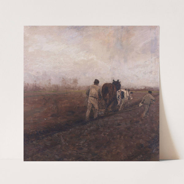 Plowing the field by Theodoor Verstraete