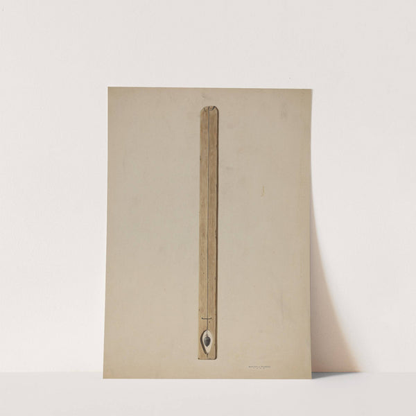 Plumb Line and Board by Walter Praefke