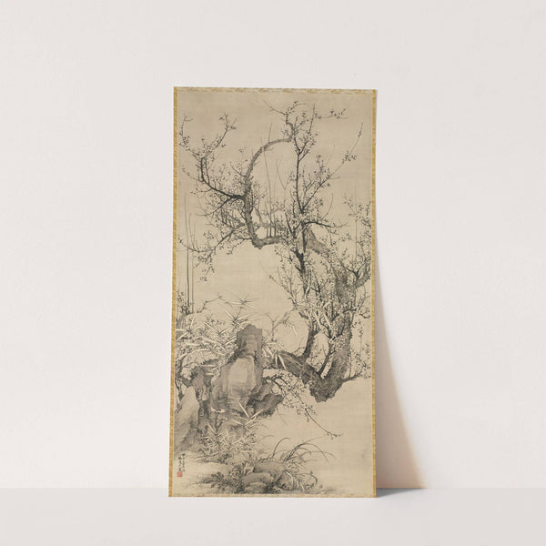 Plums, Bamboo, and Orchid (1834) by Yamamoto Baiitsu