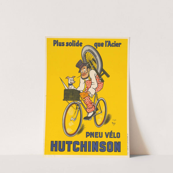 Plus solide que l’acier, pneu vélo Hutchinson (1951) by Mich (Michel Liebeaux)
