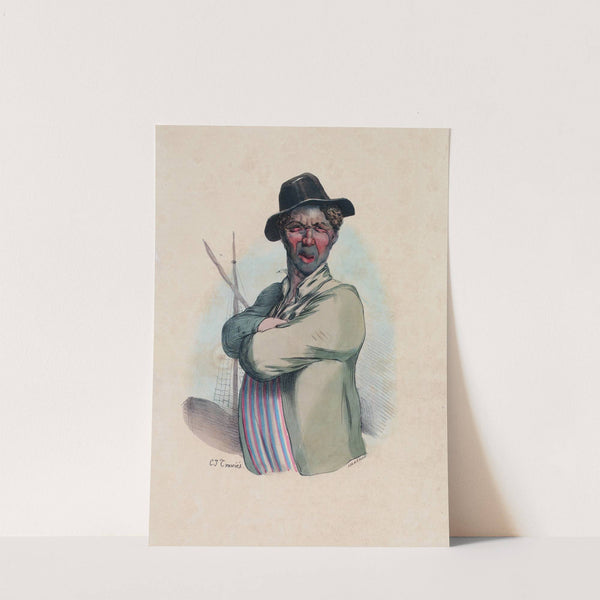 Plus souvent que j’irai me faire bronzer la-bas by Charles-Joseph Traviès de Villers