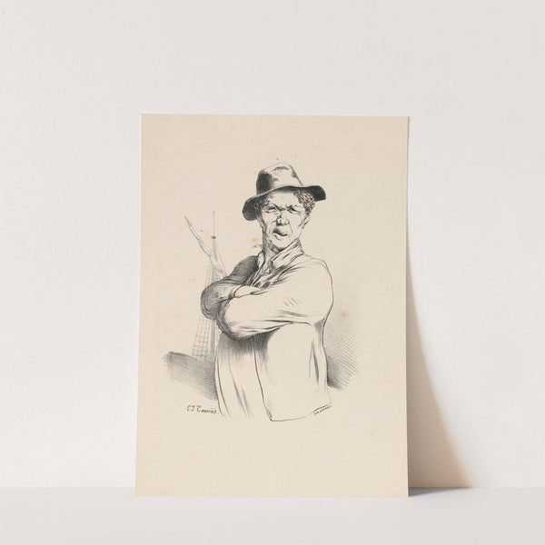 Plus souvent que j’irai me faire bronzer la-bas. by Charles-Joseph Traviès de Villers