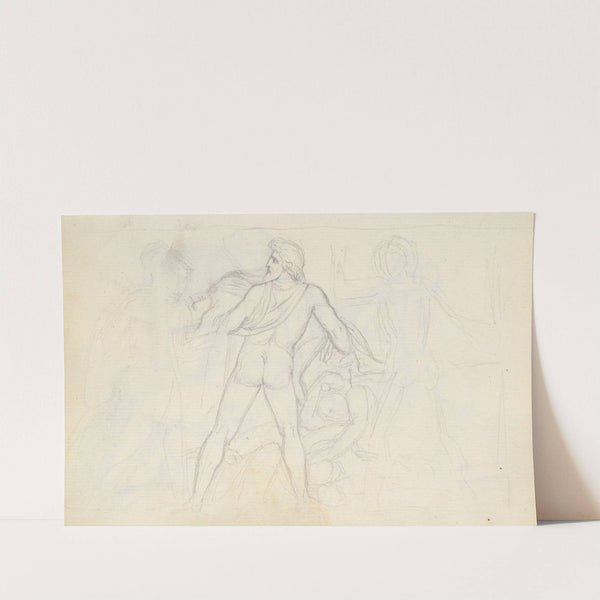 Pluto Carrying Proserpina, from the Rape of Proserpina, Palazzo Mattei Paganica, Rome by John Flaxman