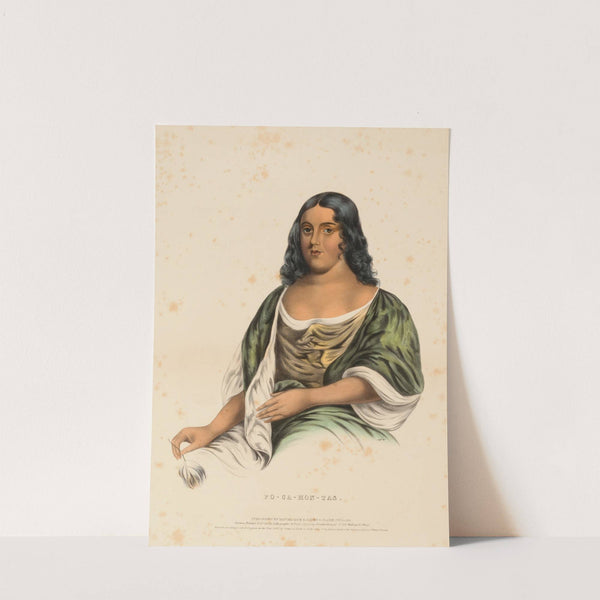 Po-Ca-Hon-Tas. (1842) by Charles Bird King