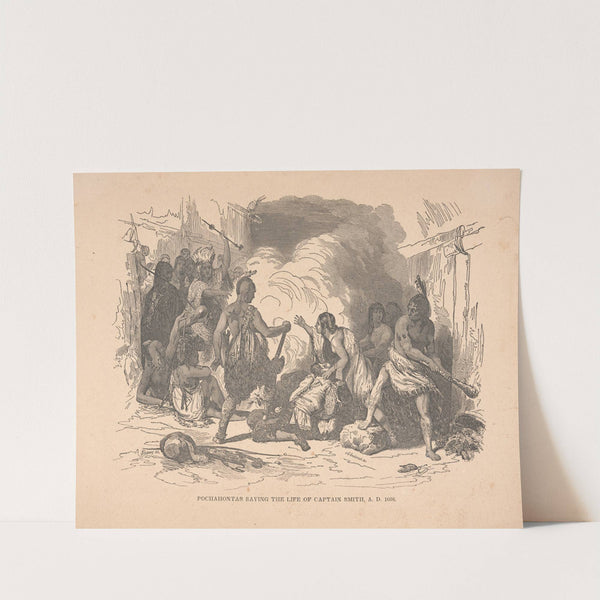 Pochahontas saving the life of Captain Smith, A.D. 1608. by Alexander Anderson