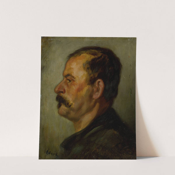 Podobizeň muža s fúzami by Július Éder