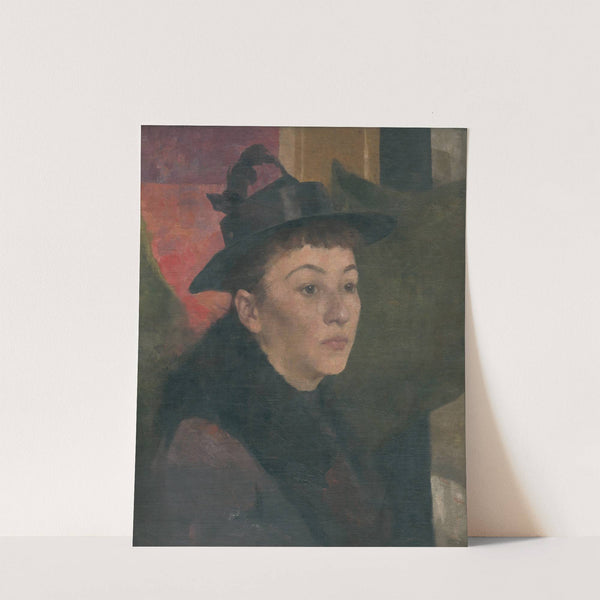 Podobizňa ženy s čiernym klobúkom by Ákos Aranyossy