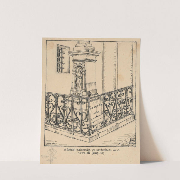 Podstavec sochy pri františkánskom kláštore by Ján Thain