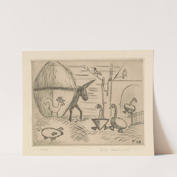 Podwórko (1931 - 1932) by Tadeusz Makowski