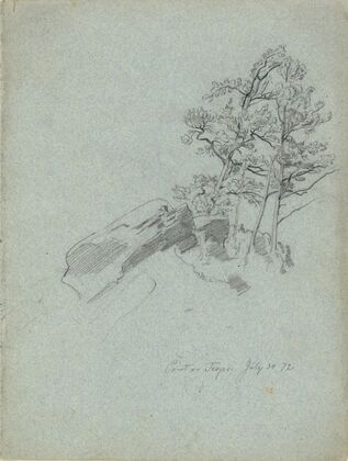 Point on Traps. July 30. 72, from a sketchbook (1872)