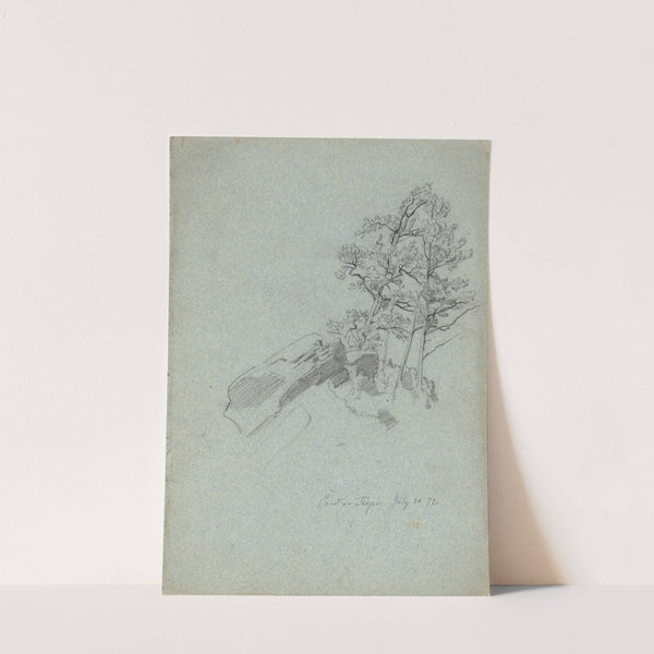 Point on Traps. July 30. 72, from a sketchbook (1872) by Daniel Huntington