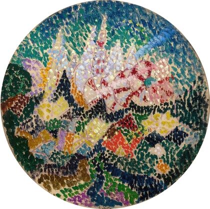 Pointillist Abstraction (Flowers)
