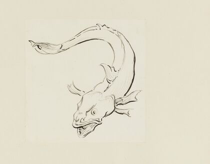 Poisson – dessin non utilisé (1920-1921)