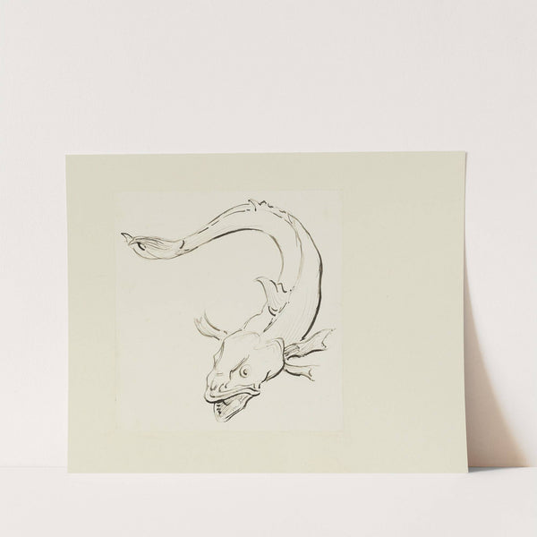 Poisson – dessin non utilisé (1920-1921) by Achille Granchi-Taylor