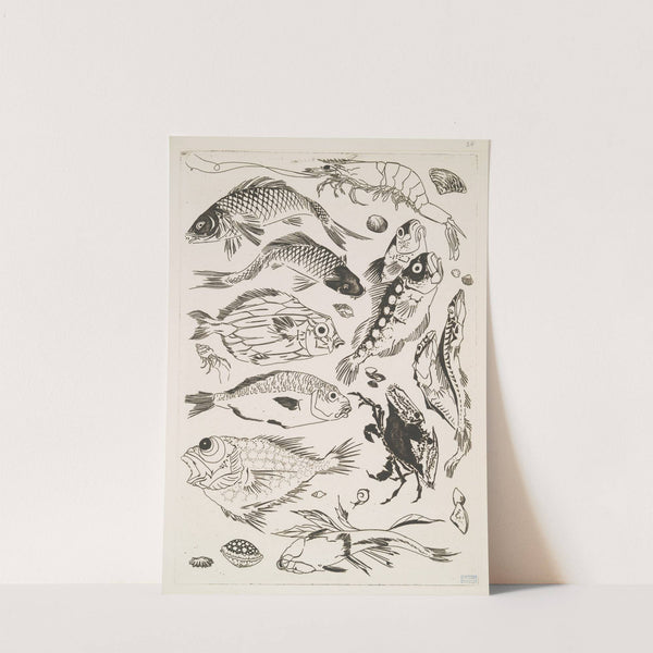 Poissons (1866) by Félix Bracquemond