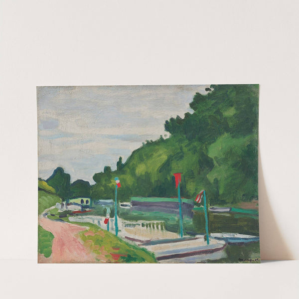 Poissy, les drapeaux (1908) by Albert Marquet