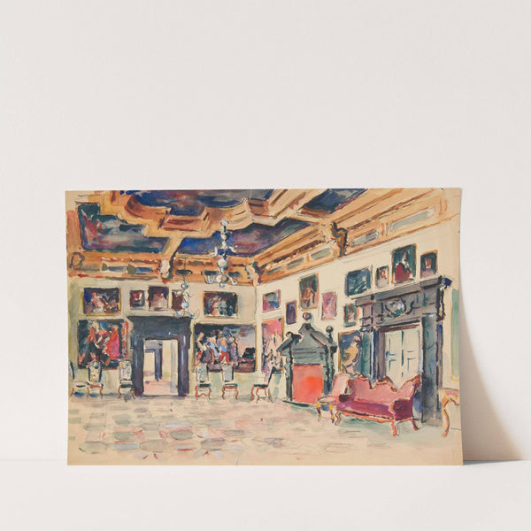 Pokój Karmazynowy w Pałacu w Podhorcach by Ivan Ivanec