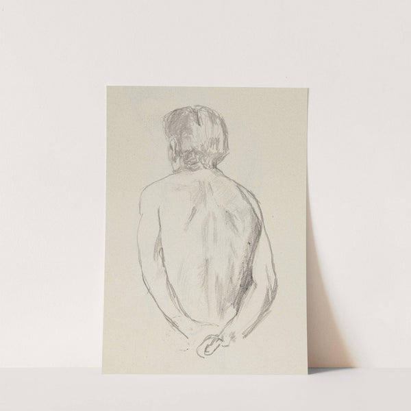 półakt stojącego tyłem mężczyzny (1909) by Adolf Sternschuss