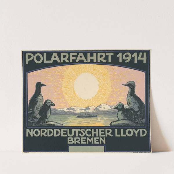 Polarfahrt 1914. Norddeutscher Lloyd Bremen (1914) by Heinrich Freytag