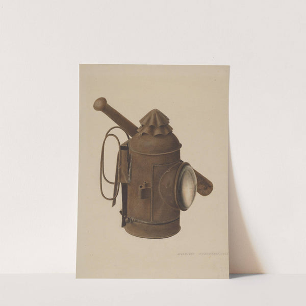 Police Lantern and Club by Alexander Anderson