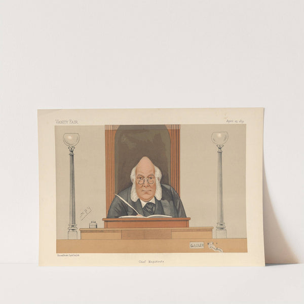 Policemen; ‘Chief Magistrate’, Sir John Bridge, September 25, 1891 (1891) by Leslie Matthew Ward