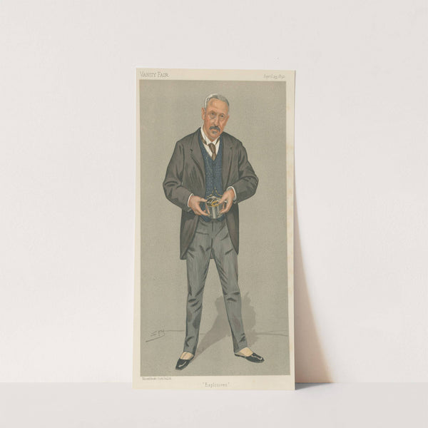 Policemen; ‘Explosives’, Colonel Vivian Dering Majendie, April 23, 1892 (1892) by Leslie Matthew Ward