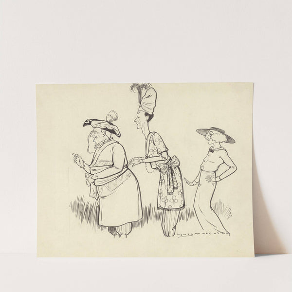 Polin, Morton et Régine Flory dans ‘La reine s’amuse’ d’André Barde (1913) by Yves Marevéry