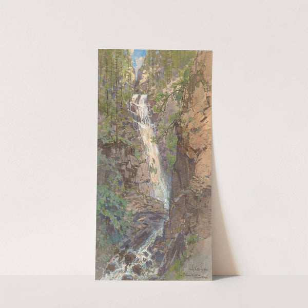 Polinik waterfall near Obervellach in Carinthia by Fritz Lach