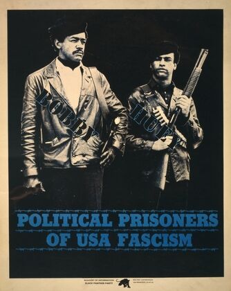 Political prisoners of USA fascism Bobby, Huey.