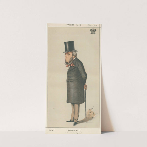 Politicians – ‘A Conservative religionist’. The Earl of Marlborough. 8 July 1871 (1871) by Carlo Pellegrini