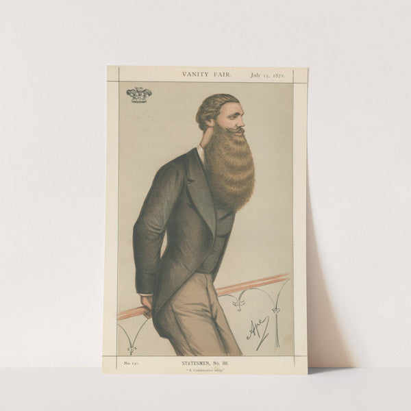 Politicians – ‘A Conservative whip’. Lord Skelsmerdale. 15 July 1871 (1871) by Carlo Pellegrini