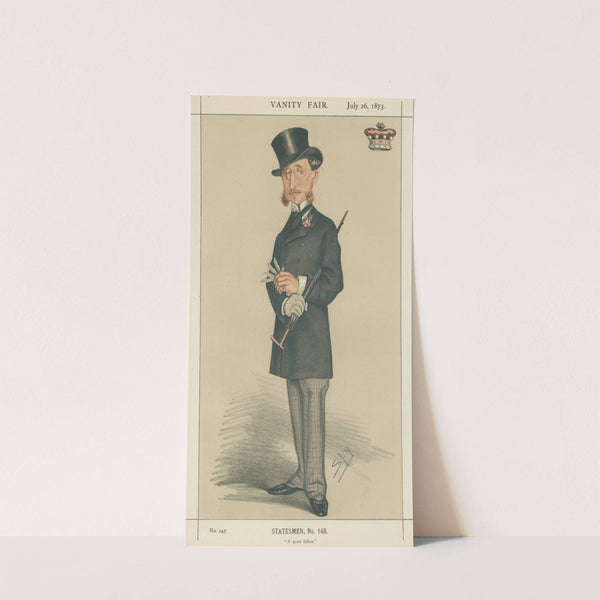 Politicians – ‘A good fellow’. Lord Colville of Colross. July 26, 1873 (1873) by Leslie Matthew Ward