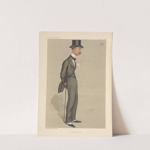 Politicians – ‘A Soldier’s Son. The Rt. Hon. Lord Sandhurst. 22 June 1889 (1889) by Leslie Matthew Ward