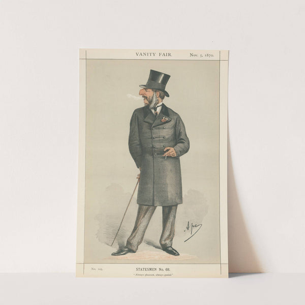 Politicians – ‘Always pleasant, always genial.’ The Hon. J. C. Vivian. 5 November 1870 (1870) by Carlo Pellegrini