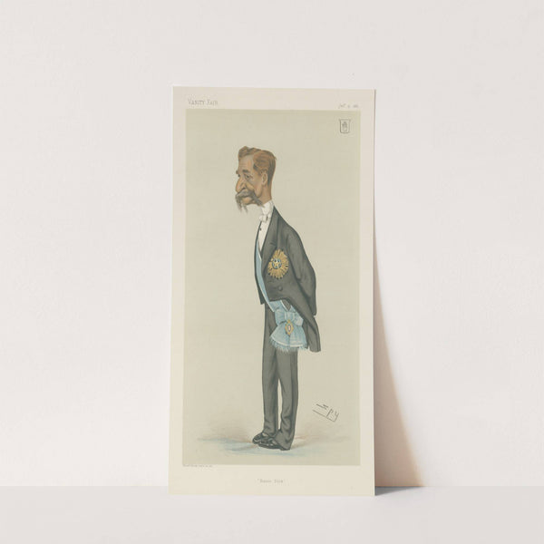 Politicians – ‘Burra Dick’ Sir Richard Temple. 15 January 1881 (1881) by Leslie Matthew Ward