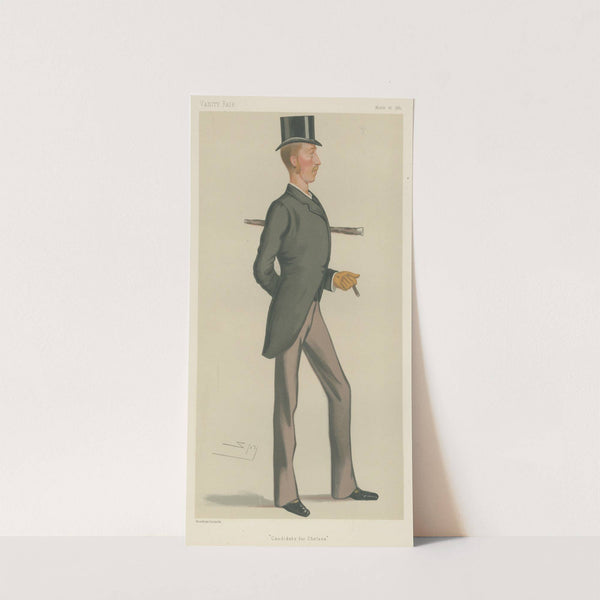 Politicians. ‘Candidate for Chelsea’. Lord Inverurie. 27 March 1880 (1880) by Leslie Matthew Ward