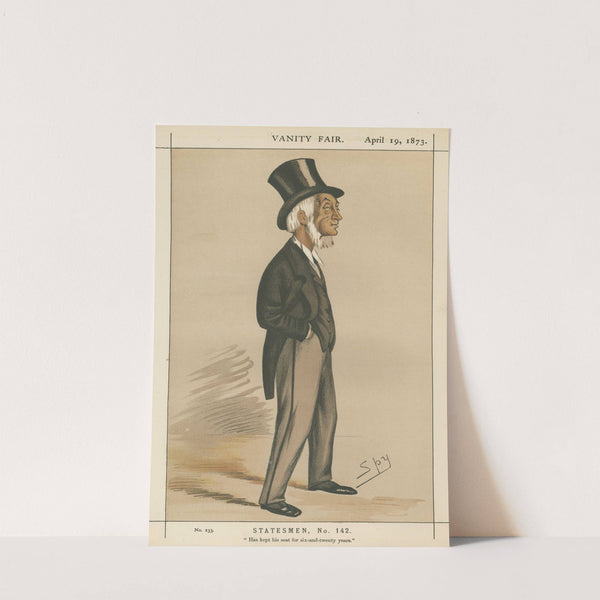 Politicians – ‘Has kept his seat for six-and twenty years’. The Rt. Hon. Thomas Emerson Headlam. April 19, 1873 (1873) by Leslie Matthew Ward