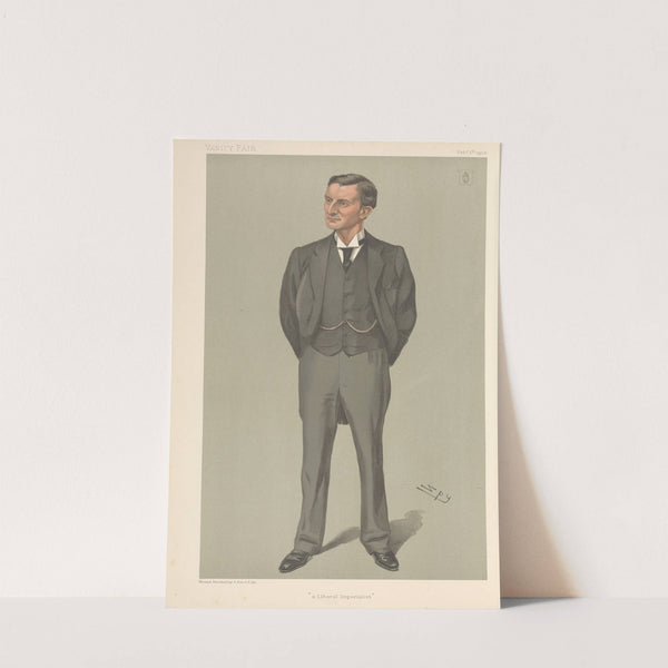 Politicians – ‘International Penny Postage’. Mr. John Henniker Heaton. September 17, 1887 (1887) by Leslie Matthew Ward