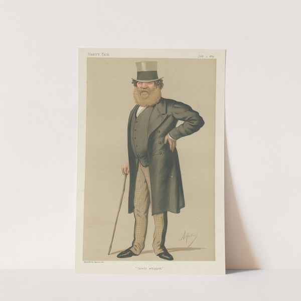 Politicians – ‘lately whipped’. Col. the Rt. Hon. Thomas Edward Taylor. 4 July 1874 (1874) by Carlo Pellegrini