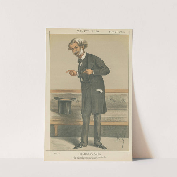 Politicians – ‘Let arts and commerce, laws and learning die, but leave us still our old nobility.’ The Rt. Hon. Lord John J.R. Manners. 20 November 1869 (1869) by Carlo Pellegrini