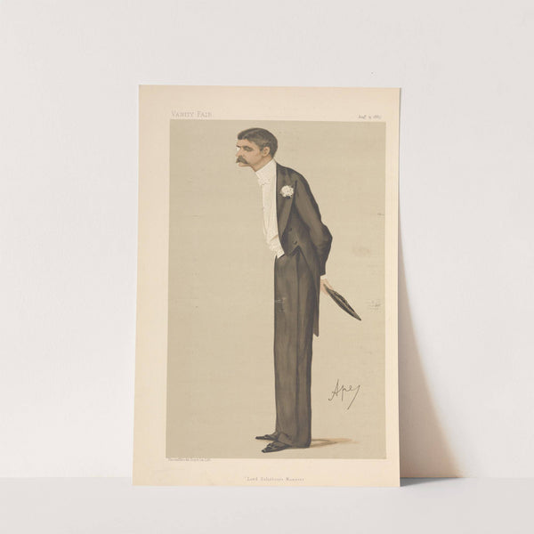 Politicians – ‘Lord Salisbury’s Manners.’ Mr. Henry John Brinsley Manners. 13 August 1887 (1887) by Carlo Pellegrini