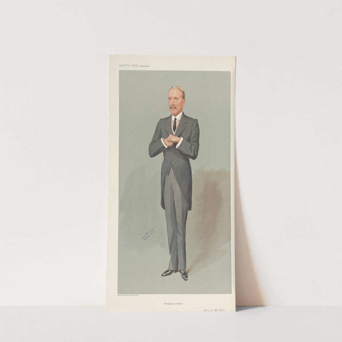 Politicians – ‘Montgomery District’. Mr. J.D. Rees. 20 February 1907 (1907) by Leslie Matthew Ward